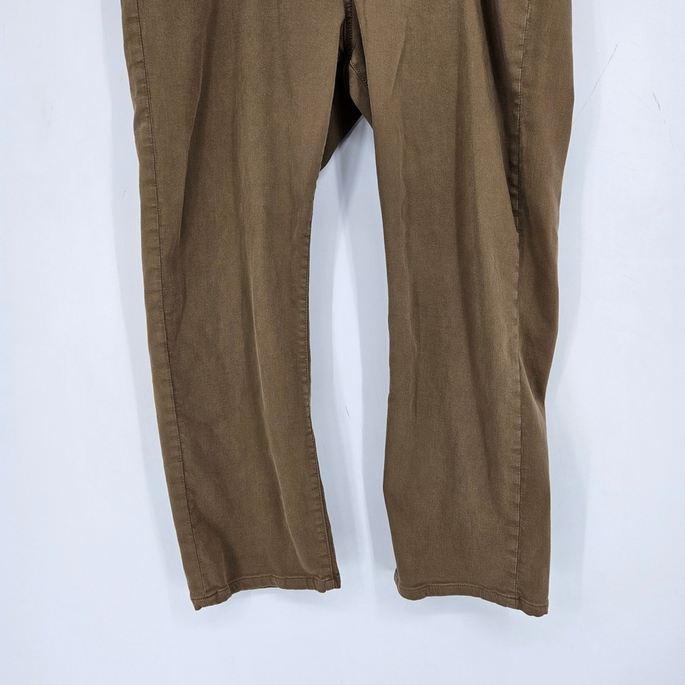 DL1961 Jeans Mens 40x32 Russell Slim Straight Fit Pants Stretch Droit Tan Khakis - Picture 3 of 13
